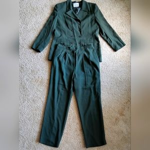Women's Le Suit Pantsuit Double Breasted Size 16